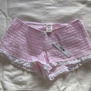PINK by Frankie’s Bikinis Lace Trimmed Women's Sleep Shorts